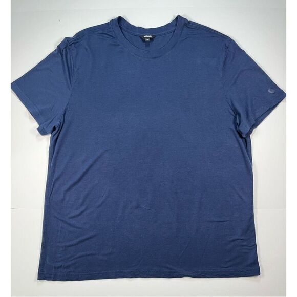 Allbirds Navy Blue Short Sleeve Crew Neck Classic T-Shirt Mens Size XXL Arm Logo - Picture 3 of 7